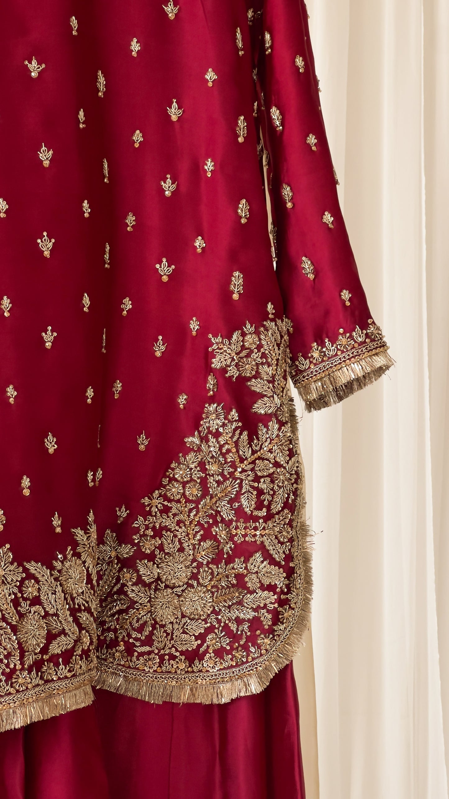 Alishba - Crimson Maroon