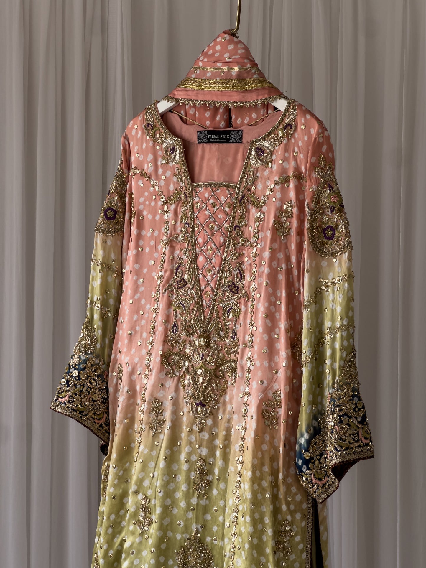 Yusra - Peach Chunri