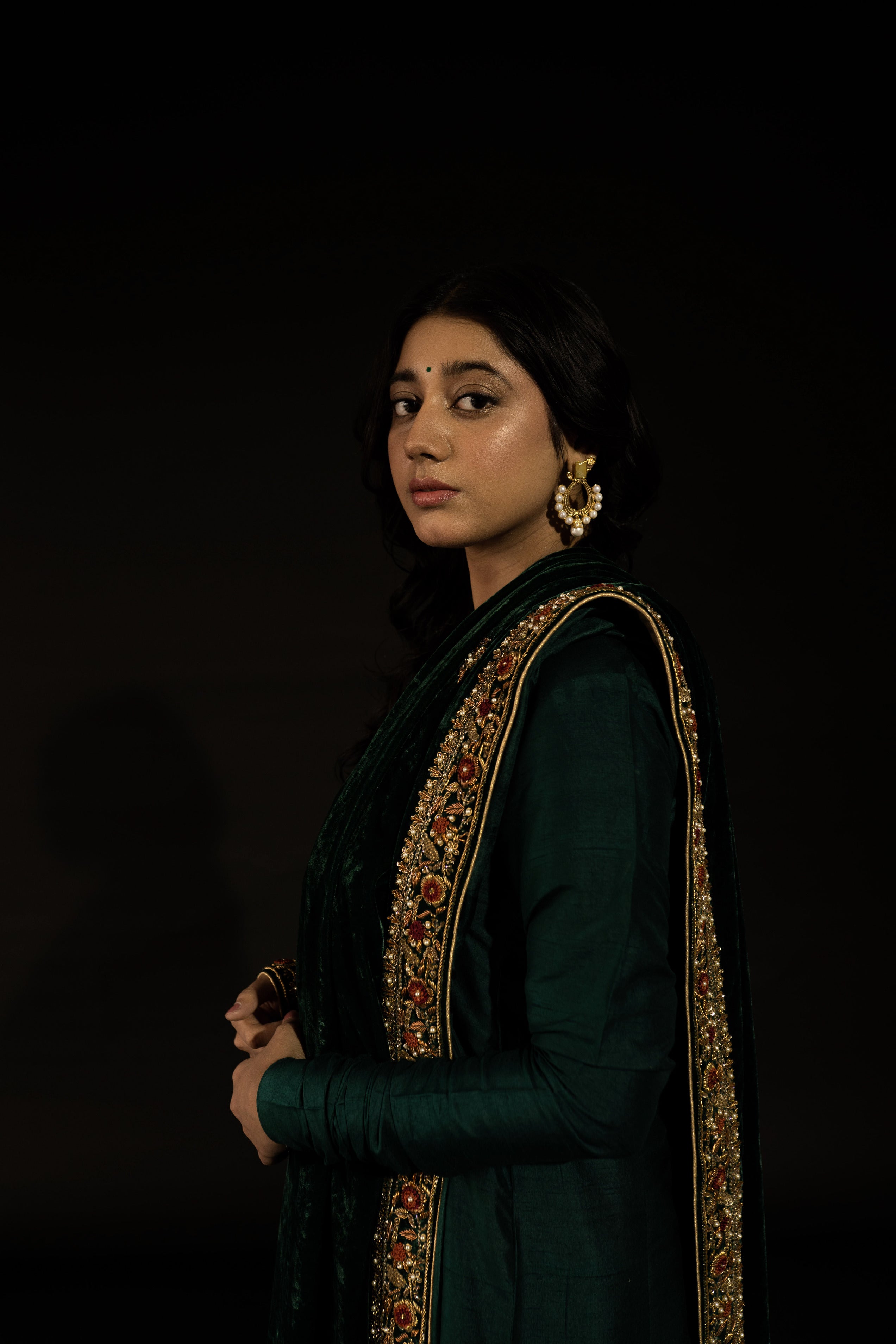 Tehreer Emerald Green Faisal Silk tehreer-emerald-green-faisal-silk